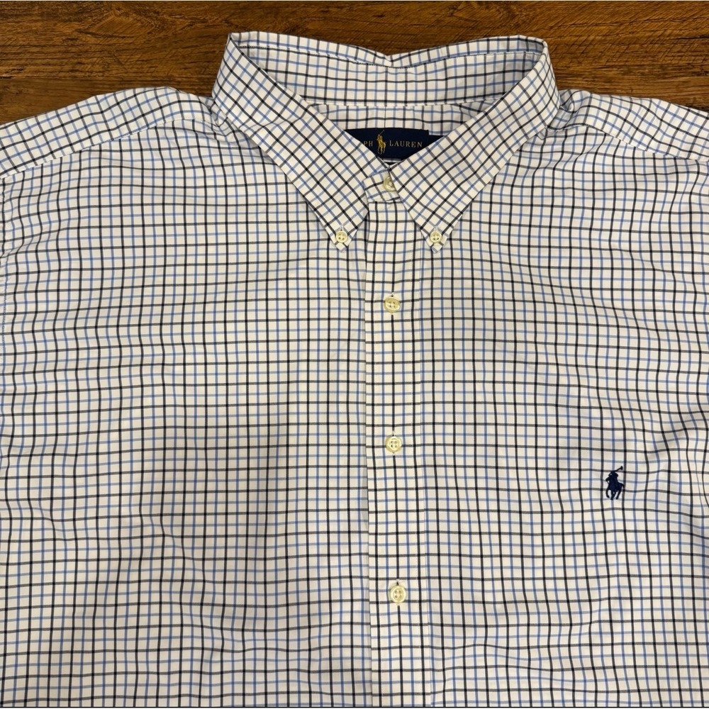 Polo Ralph Lauren Multicolor Check Casual Performance Button Down Shirt‎ Men 4XB